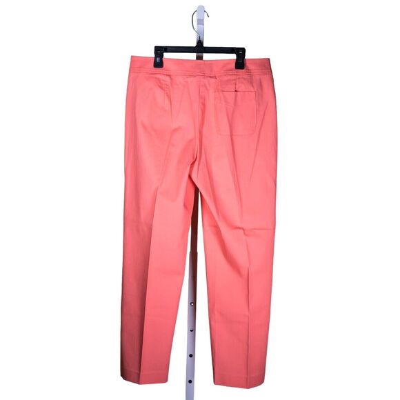 Talbots Women's Chino Pants Pink Stretch Straight Leg Signature Trousers Size 8 - Picture 2 of 8